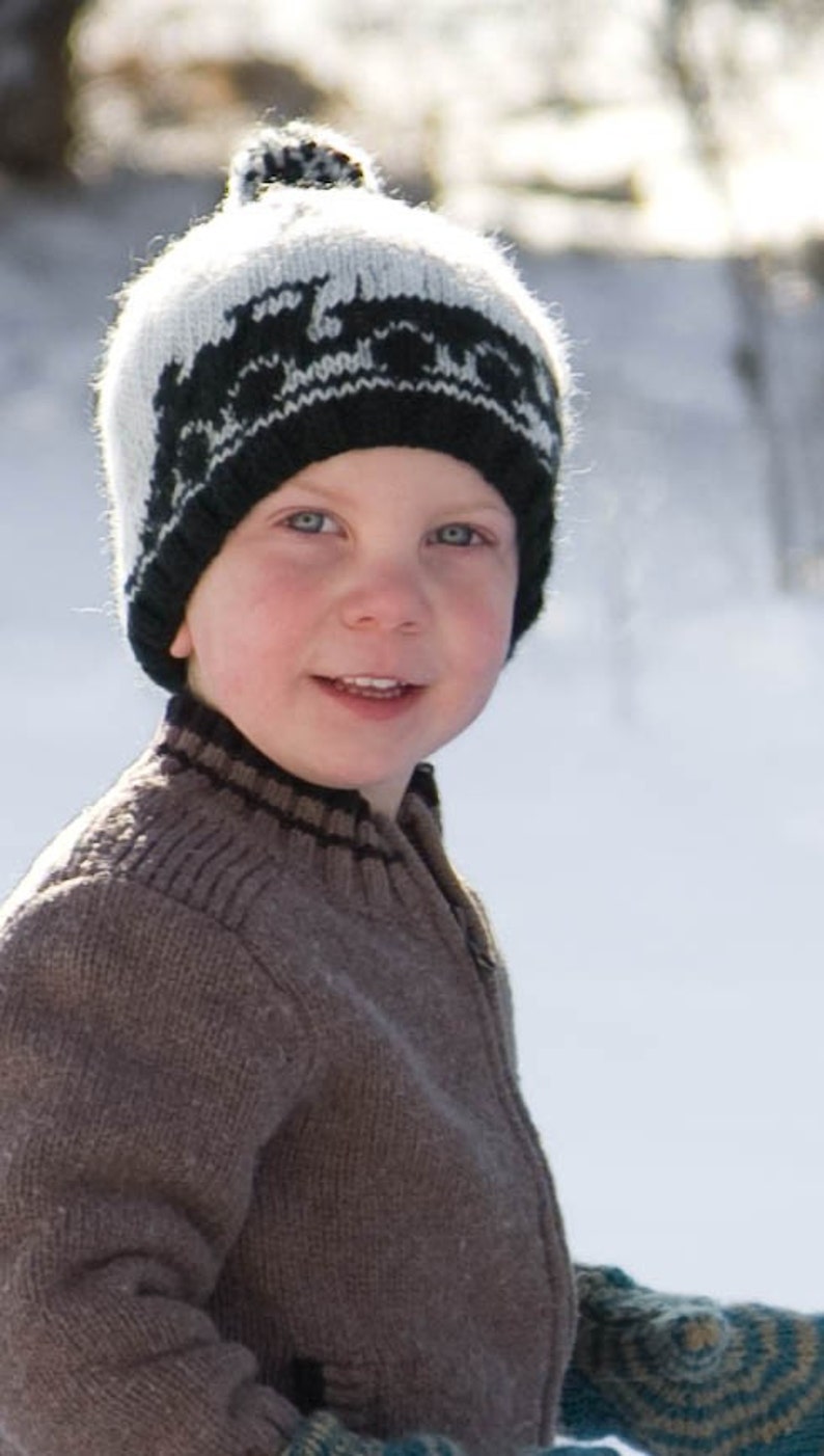 Knitting Pattern for Boy's Train Hat Captain Caboose image 4