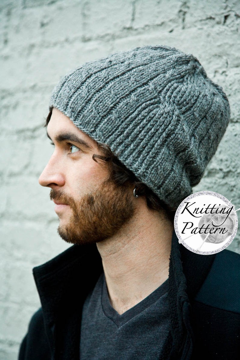 Knitting Pattern for Men's Hat Bartek image 1