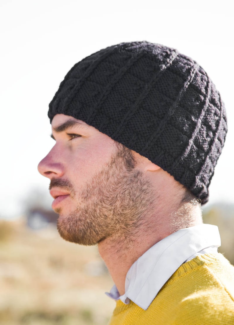 Knitting Pattern for Men's Hat J.T. - Etsy