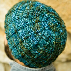 Knitting Pattern for Men's Hat J.T. image 2