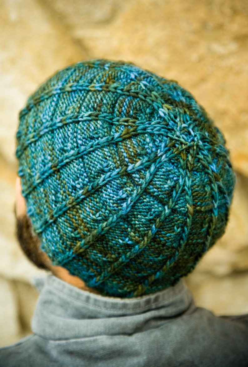 Knitting Pattern for Men's Hat J.T. image 2