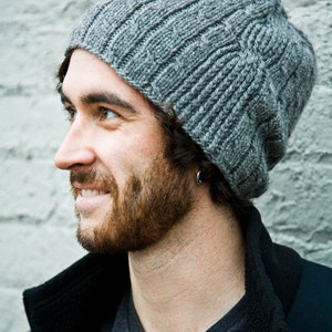 Knitting Pattern for Men's Hat Bartek - Etsy