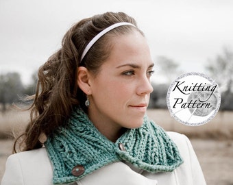 Knitting Pattern for Women's Chunky Cowl - Holy Cowl