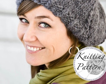 Knitting Pattern for Women's Chunky Hat - Adelyn