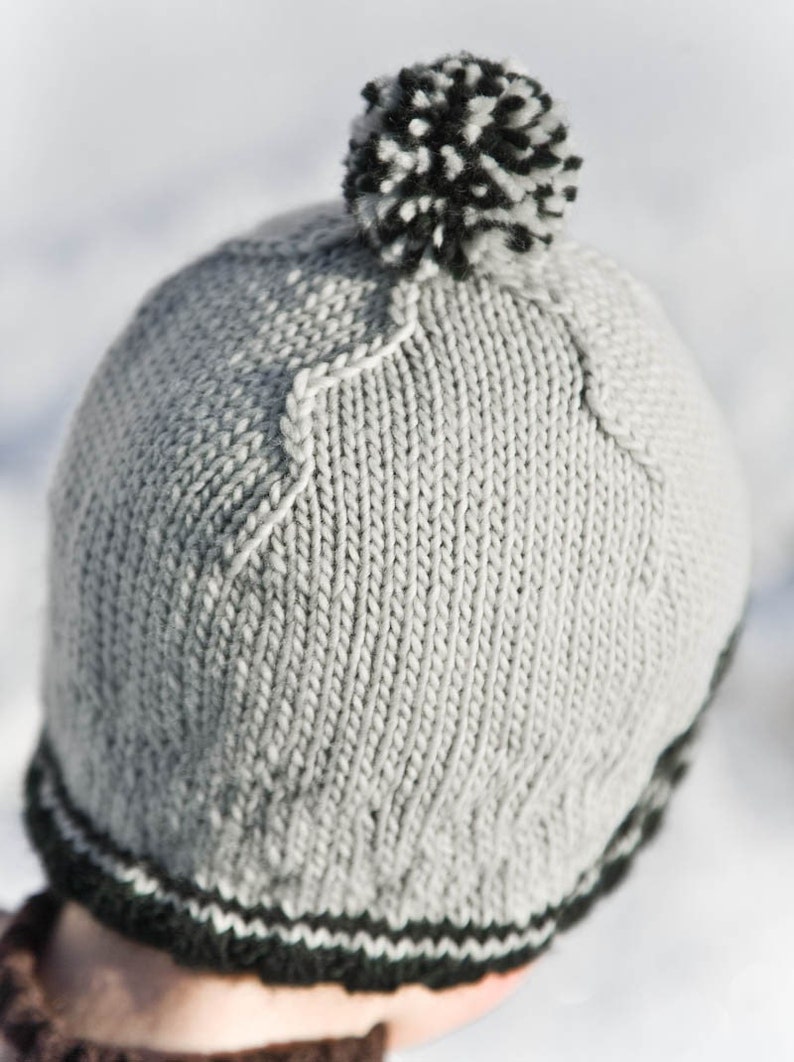 Knitting Pattern for Boy's Train Hat Captain Caboose image 5