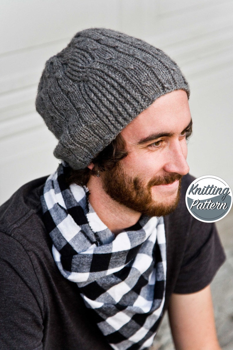 Knitting Pattern for Men's Hat Bartek image 1