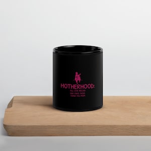 Mother’s Day Black Glossy Mug Gift for Mom