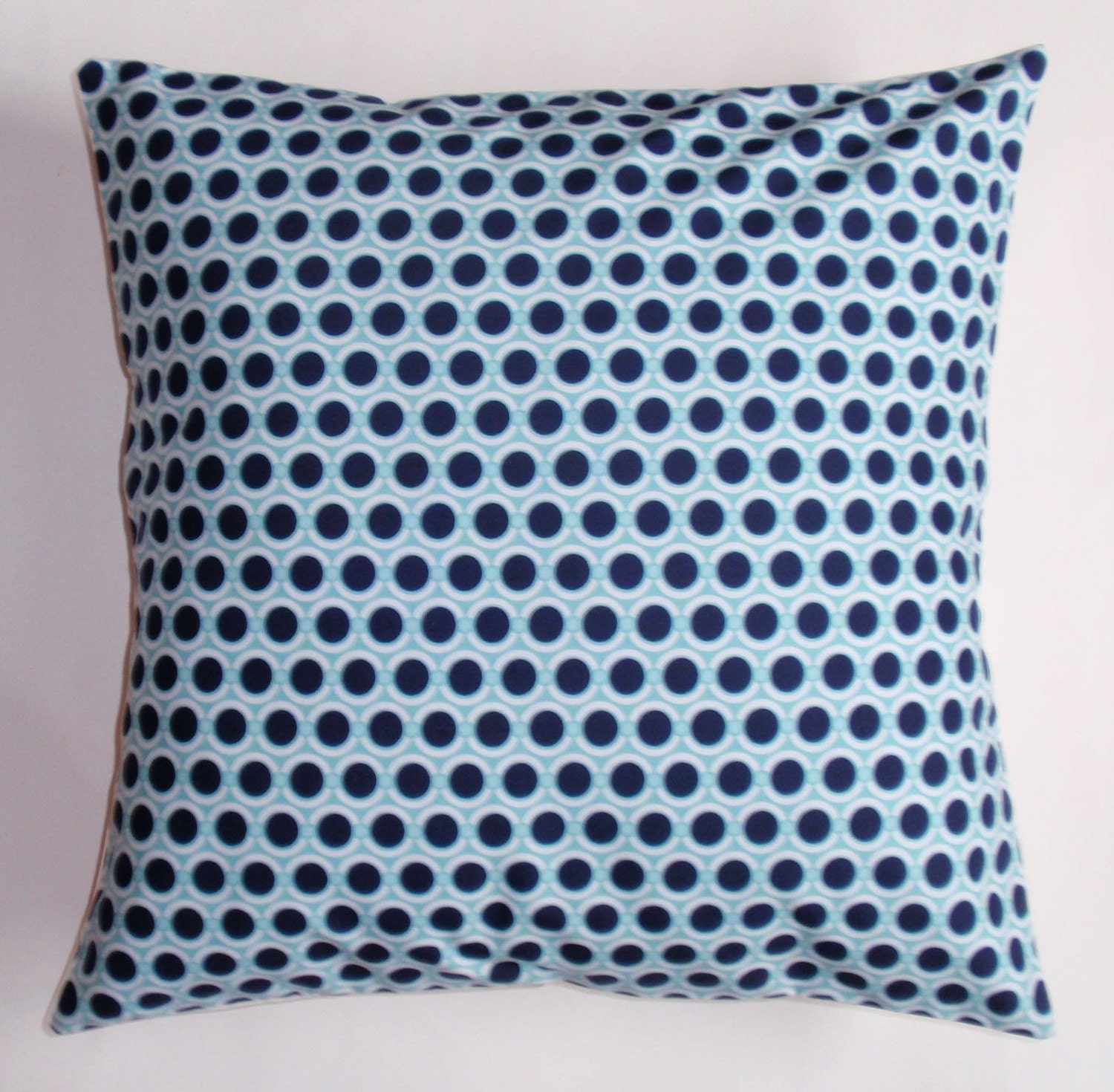 BLUE Polka Dot Throw Pillow Cover Pretty Navy Blue & White Etsy