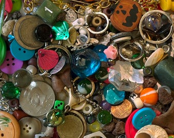 Mystery Treasure Mix: Goblincore Charms, Trinkets, and Craft Supplies