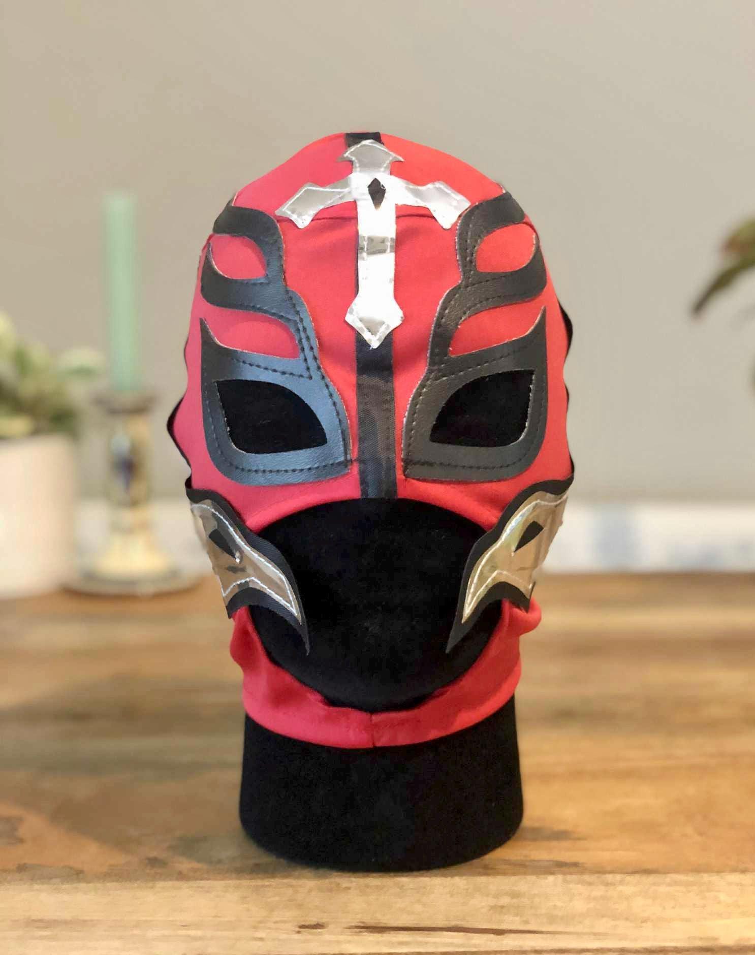 Masque Kalisto WWE 2D - Déguisement Officiel Lutteur - Carte/carton - Neuf
