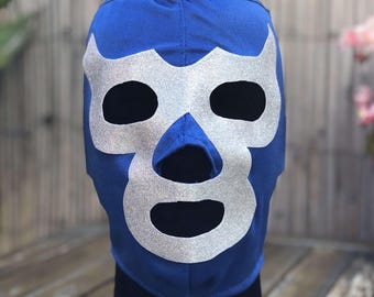 Masque De Lutte Mistico Signé Bucio - Masque Lucha Libre Bleu Collector Pour Adulte