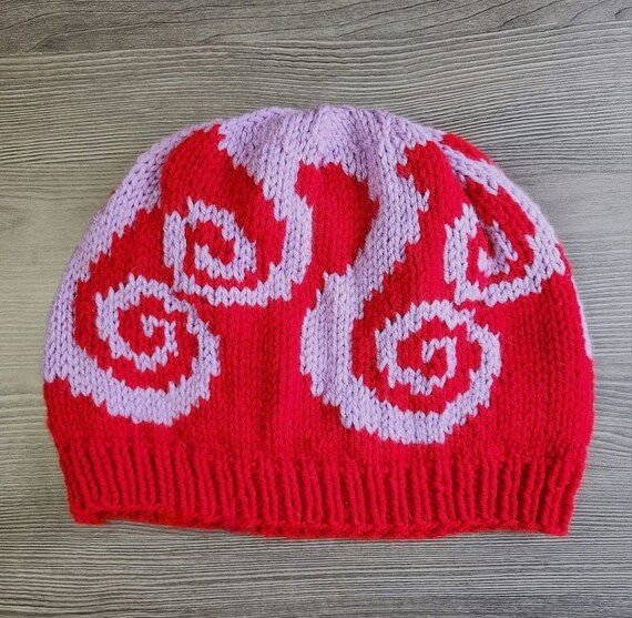 Hey, Hey Hockey Town! Al the Octopus Knit Hat, Red Wing Colors 
