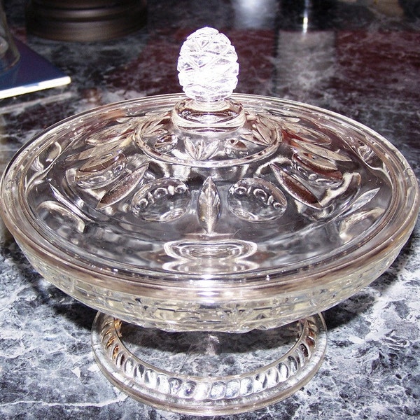 Footed Candy Dish Etsy