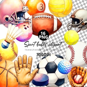 Sportball PNG Sublimationsdesign-Bundle, Sportball Png, Basketball Png, Handschuh Png, Softball Png, Baseball Png, American Football Ball Png