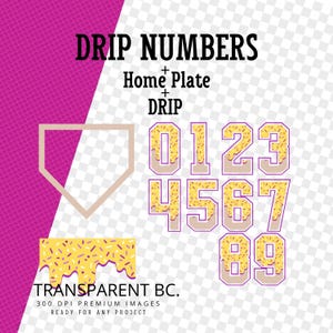 Ice Cream Numbers,Numbers Baseball png,baseball Png,home plate png,Softball png,Numbers Softball png,Baseball ice cream drip,Ice cream