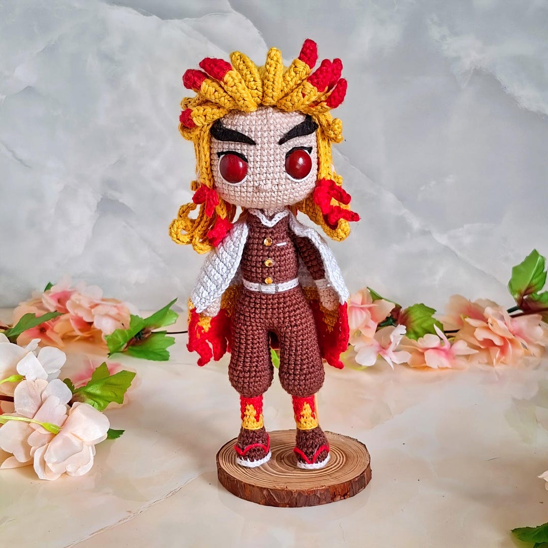 Flame Hashira Inspired Amigurumi PDF Pattern [ESP/ENG] - Etsy