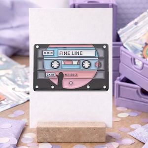 Harry Styles-inspired pin - "Fine Line" mixtape - music cassette in album design - for Harry Styles fans/Harries