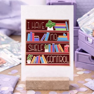 I Have No Shelf Control – Enamel Pin für Book Lovers, Booktok & Leseratten | Bücher-Pin