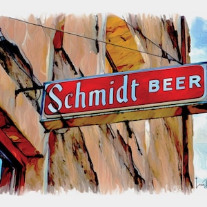 Schmidt's Beer Sign - Etsy
