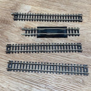 N Scale Track Rerailer and Straight Track Lot Marked Yugoslavia Vintage Model Train Accessories