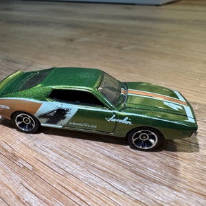Vintage 2008 Hot Wheels #4 Chrysler AMC Javelin AMX C 43 Collectible Green Car- Near Mint Condition