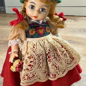 Vintage 1965-1972 Madame Alexander 8&quot; Swiss Doll #794- Fair Condition