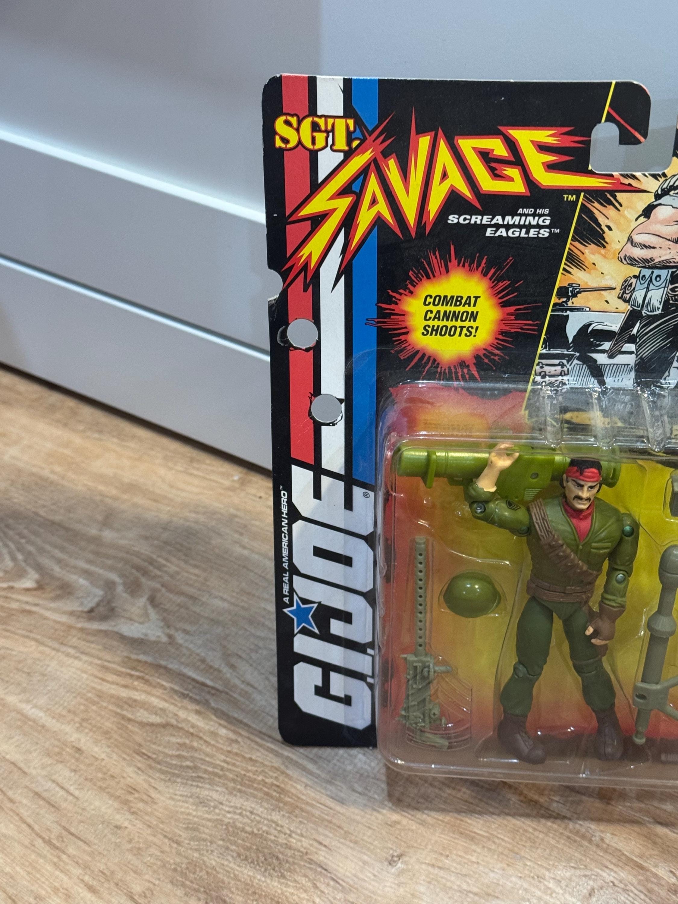 Vintage 1994 GI Joe Sgt Savage Dynamite Action Figure New on Card