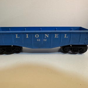 Vintage Lionel O Gauge Blue 6112 Gondola- Excellent Condition