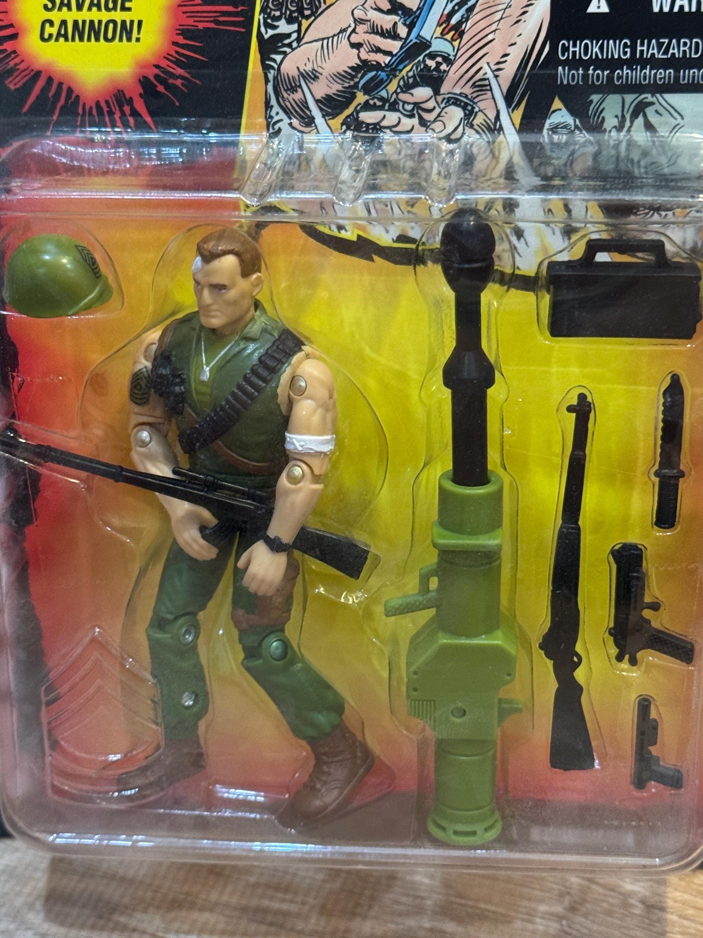 Vintage 1994 GI Joe SGT Savage Action Figure - Original Unopened