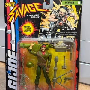 Vintage 1994 GI Joe SGT Savage Action Figure - Original Unopened