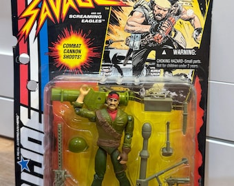 Vintage 1994 GI Joe Sgt Savage Dynamite Action Figure New on Card