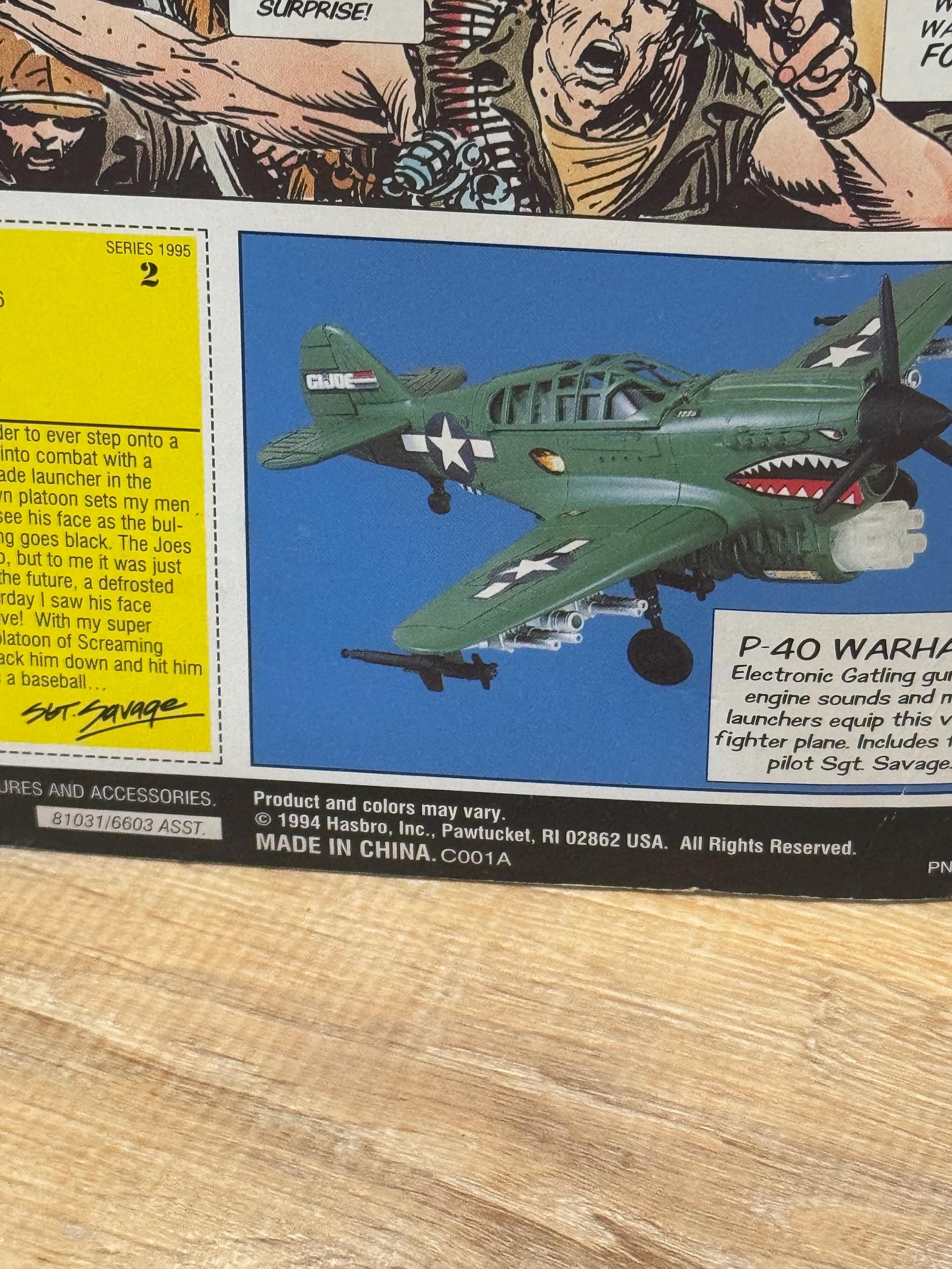 Vintage 1994 GI Joe Sgt Savage Action Figure New on Card MOC
