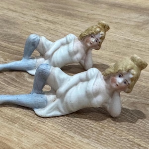 Vintage Bisquitporzellan Parfümflaschen