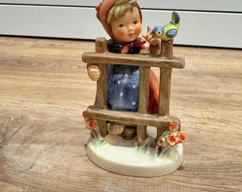 Vintage Goebel Hummel Signs of Spring Figurine 203 2/0 TMK-6, Signed and Original Sticker