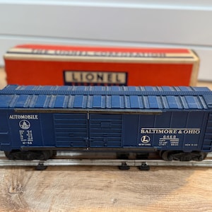 Lionel 6468 B & O Doppeltür-Güterwagen: Vintage O Spur Waggon mit Originalkarton