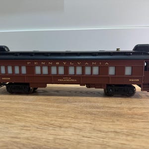 Vintage Lionel O Gauge Pennsylvania 6-9508 Passenger Coach- City of Philadelphia Passenger Coach 6-9508 -Excellent Condition