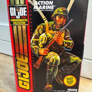 Vintage 1993 GI Joe Action Marine Figure: Hasbro Commemorative Collection NIB