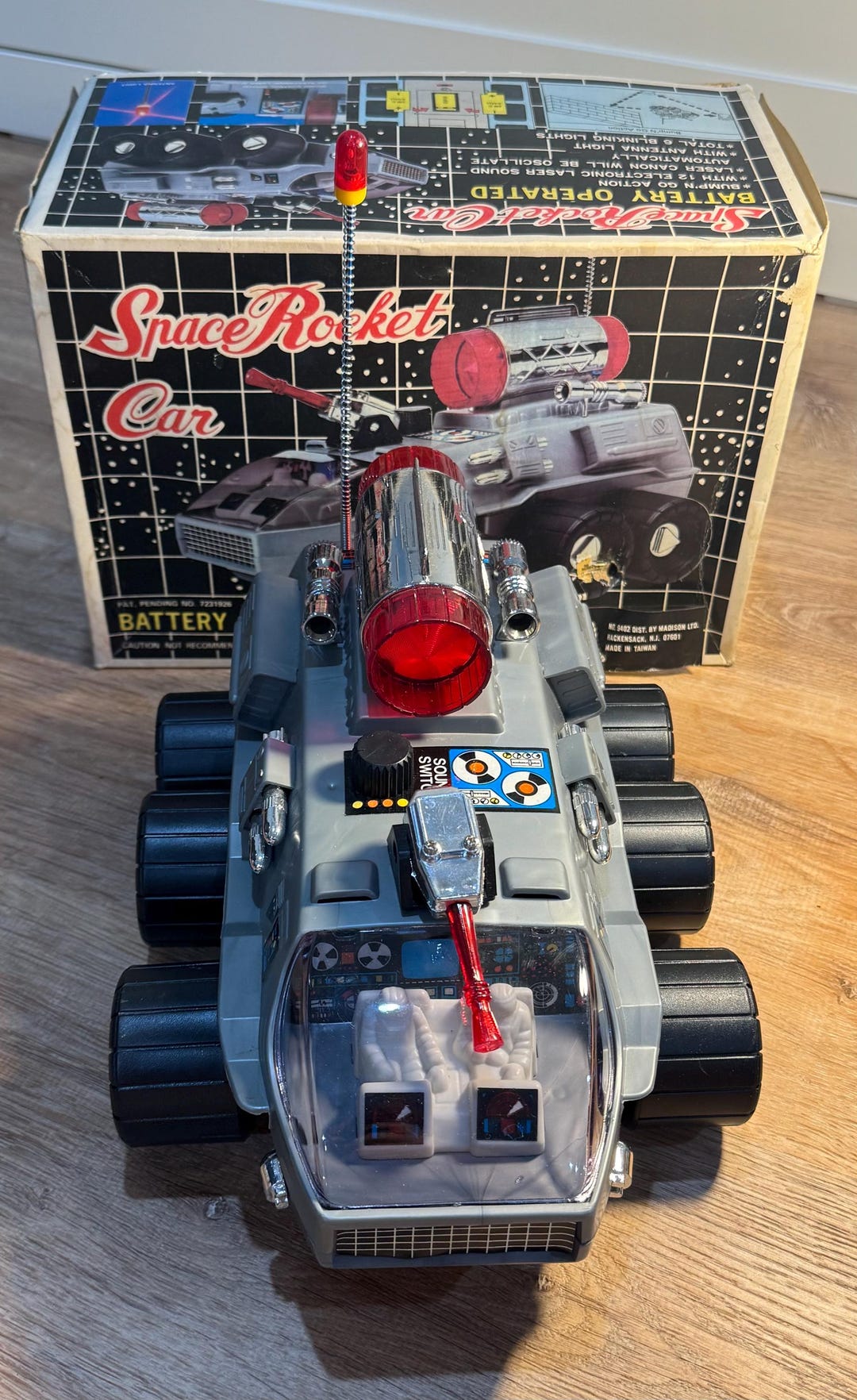 Vintage 1970s NANYANG Space Rocket Car: Retro Sci-fi Toy, Original Box ...