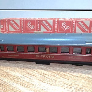 Vintage Marklin 343 S Scale Mitropa Passenger Car- With Original Box- Missing Wheels Otherwise Truck is in Great Condition