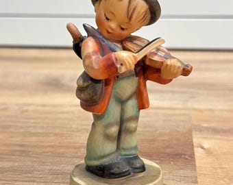 ヴィンテージ ゲーベル フンメル 小さなバイオリン弾き フィギュア 4 TMK3 様式化された蜂 1960年代