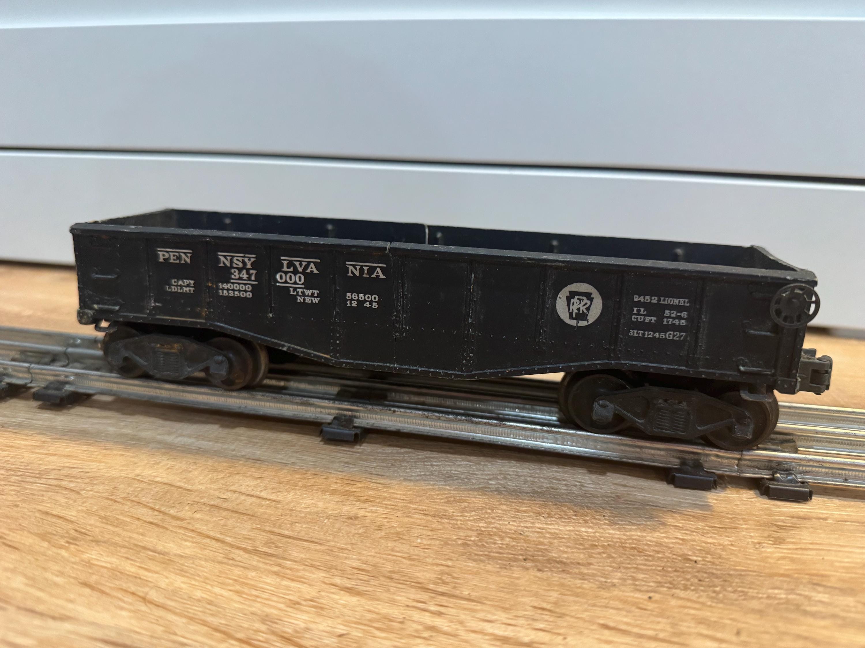 LIONEL ÉCHELLE 0 / O WAGON TOMBEREAU A BOGIES
