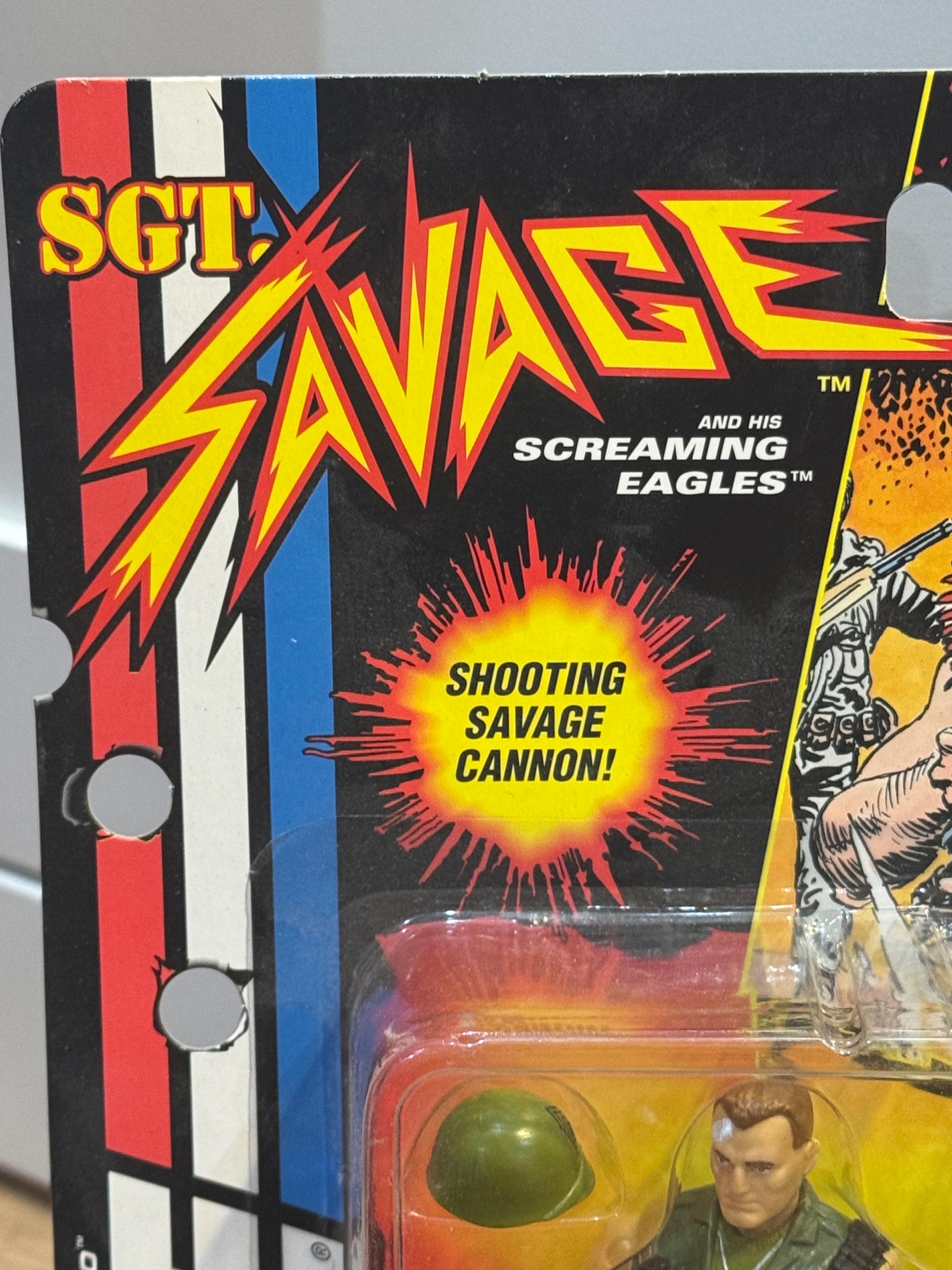 Vintage 1994 GI Joe SGT Savage Action Figure - Original Unopened