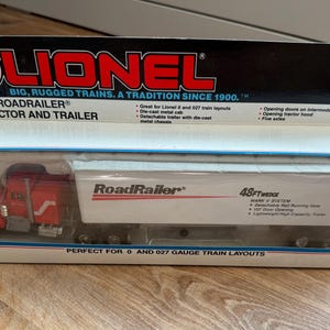 Vintage 1993 Lionel 6-12833 O 1/48 Scale RoadRailer Tractor & Trailer Truck with OriginalBox- New In Box
