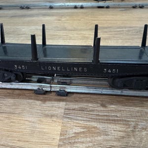 Vintage Lionel 3451 Lionel Lines Operating Dump Car- Very Good Condition and Missing Stake