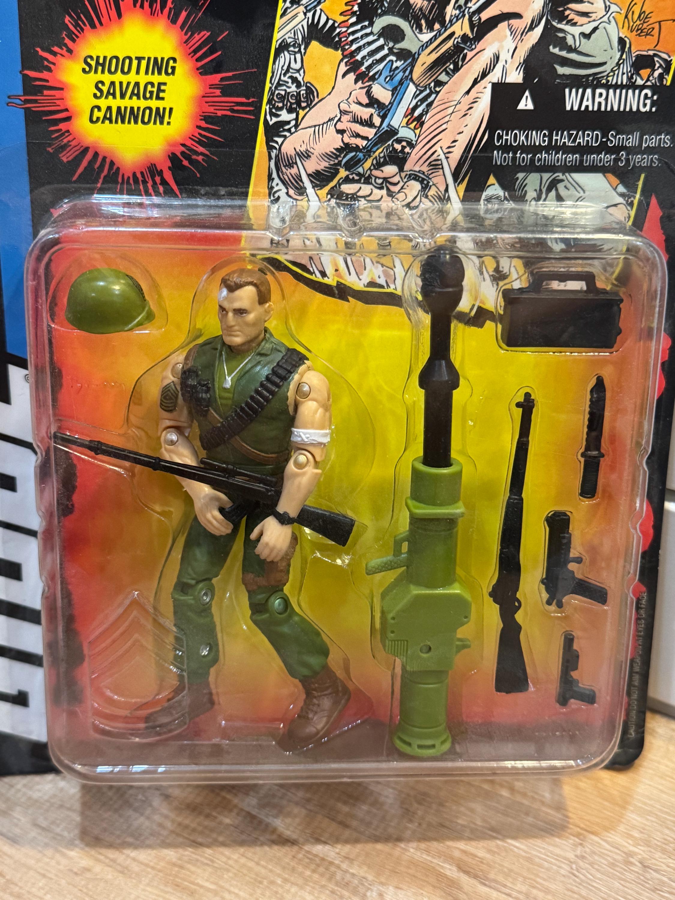 Vintage 1994 GI Joe SGT Savage Action Figure - Original Unopened