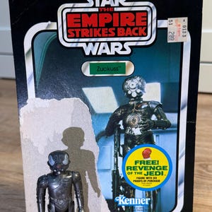 Vintage 1982 Kenner Star Wars The Empire Strikes Back Zuckuss-actiefiguur inclusief Weequay-kaart en geopende originele verpakking - goede staat