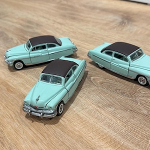 Franklin Mint 1951 Mercury Monterey schaalmodelauto 1:43, vintage 1987, gegoten modelauto (set).
