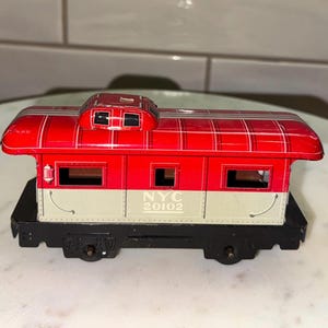 Vintage Marx O Scale Lata New York Central Caboose # 20102 - Excelente estado