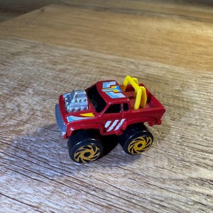 Vintgage 1987 Road Champs Micro Machines Dragster Pickup Truck- Red Micro Machines Pickup Truck 1987- Excellent Condition