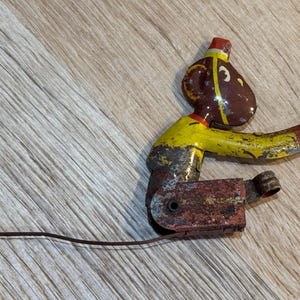 Vintage 1930&#39;S Tin MARX Jog-O The Climbing Monkey- Fair Condition